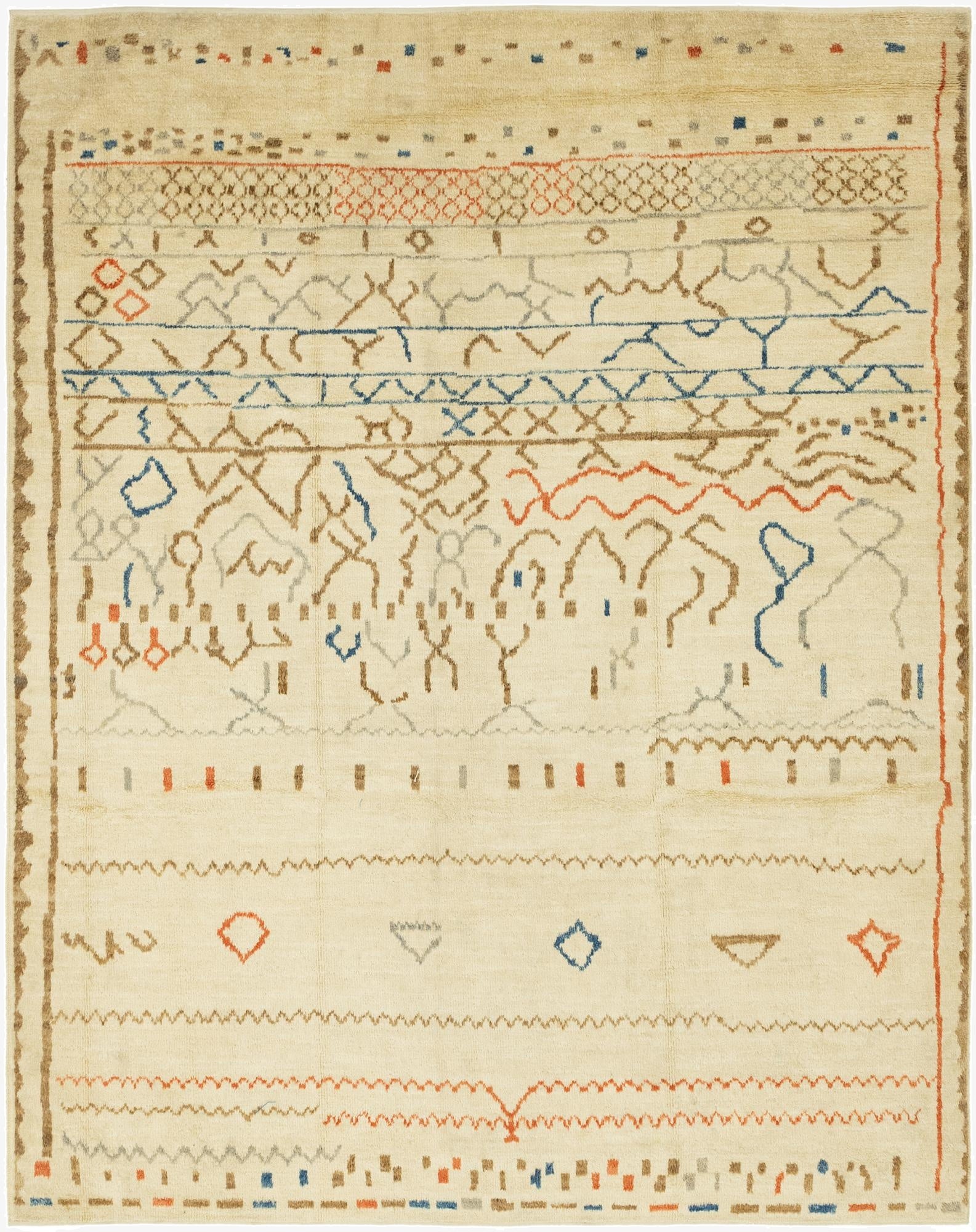 8' 10 x 11' 7  Hand Knotted Darya Wool Rug