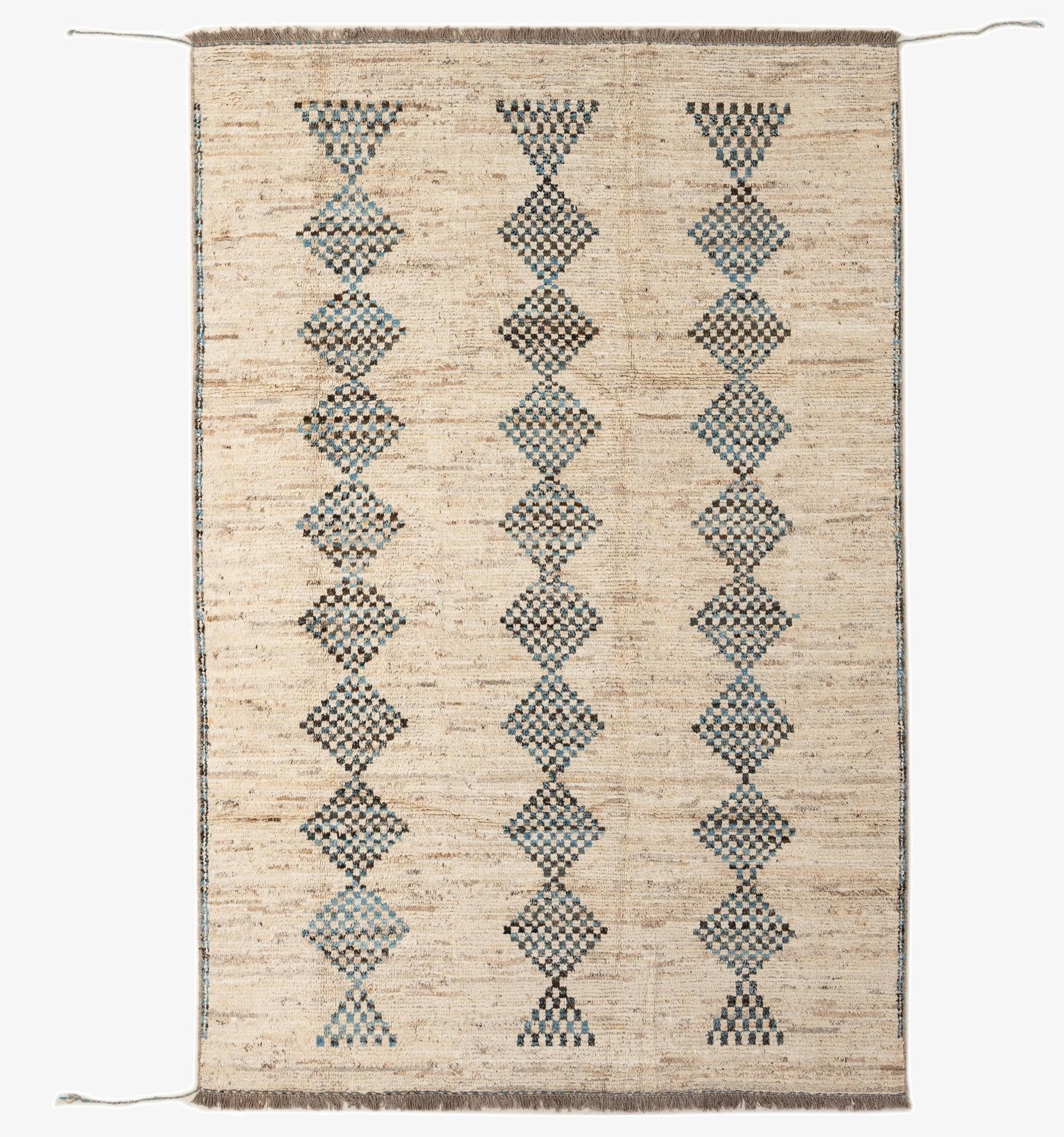 6' 6 x 9' 7  Hand Knotted Darya Wool Rug