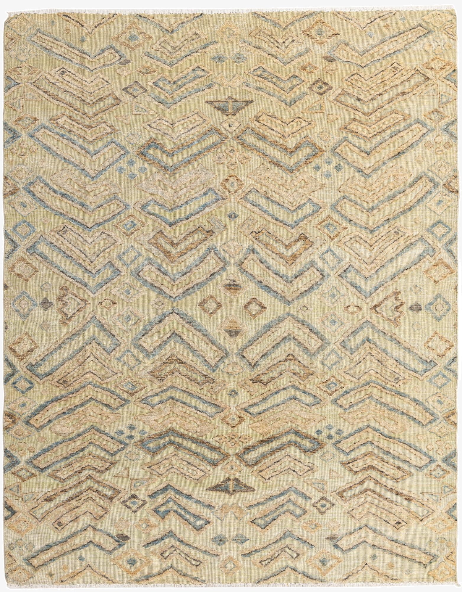 8' 1 x 10' 3  Hand Knotted Darya Wool Rug