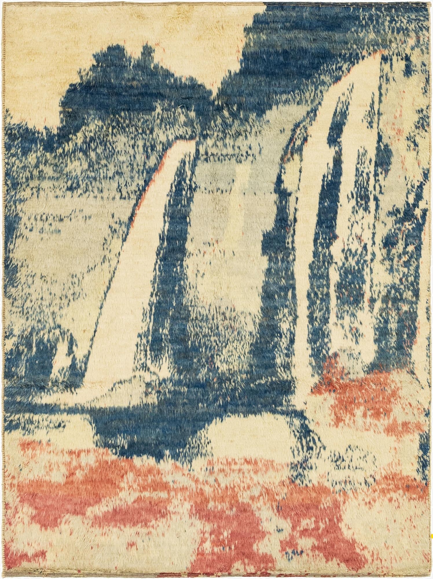 6' 9 x 9'  Hand Knotted Darya Wool Rug