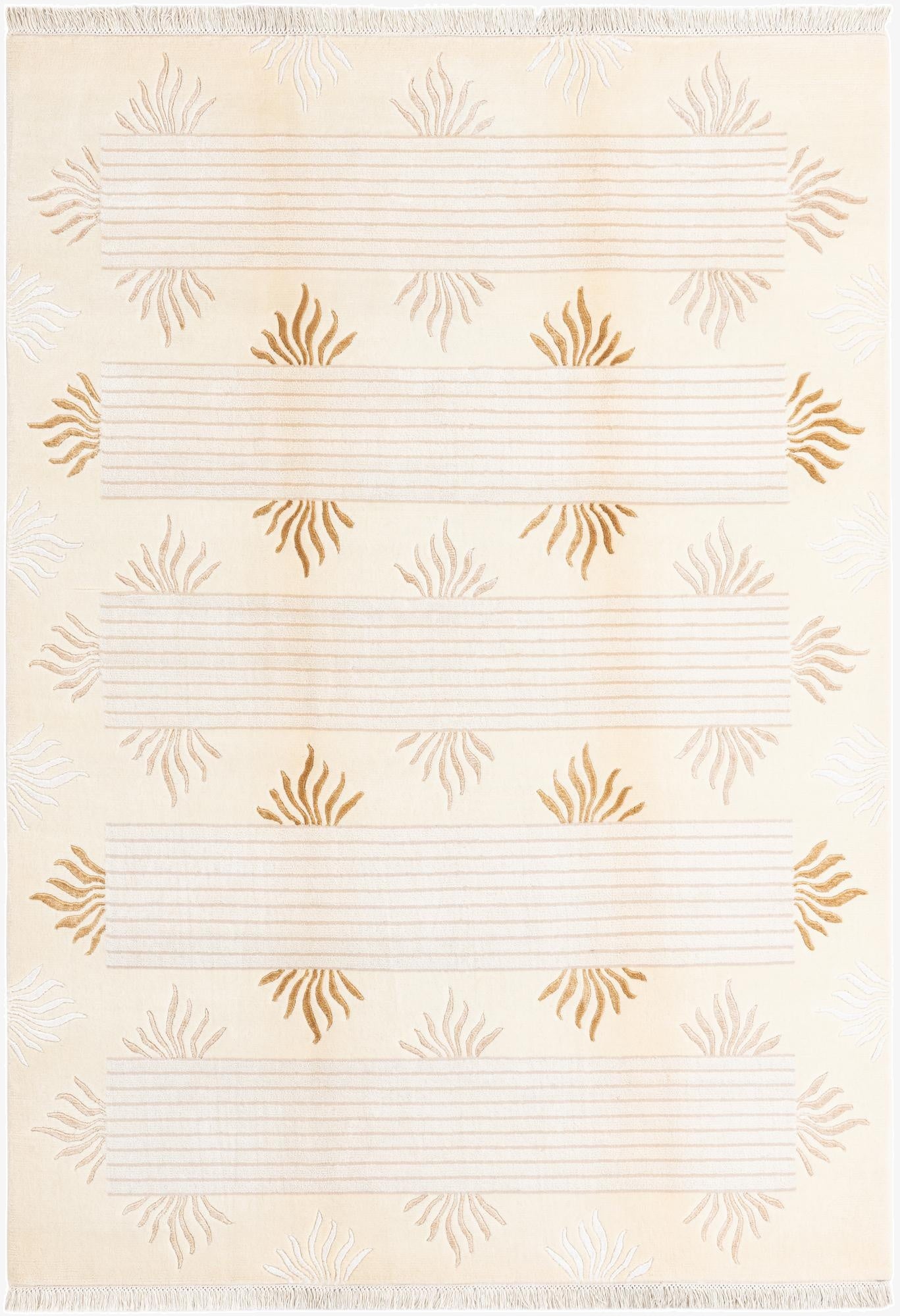 5' 7 x 7' 10  Hand Knotted Darya Wool Rug