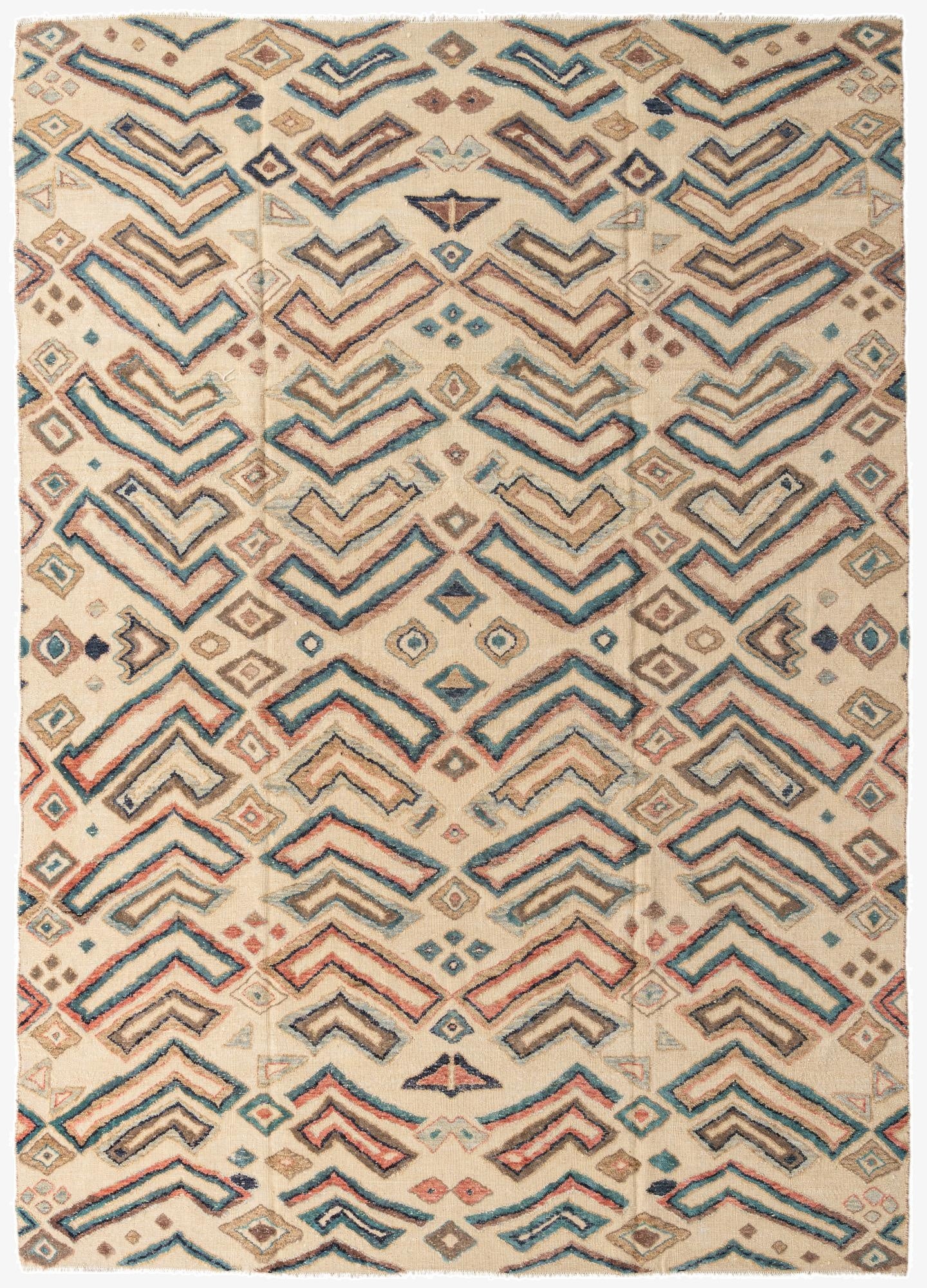 9' x 12' 9  Hand Knotted Darya Wool Rug