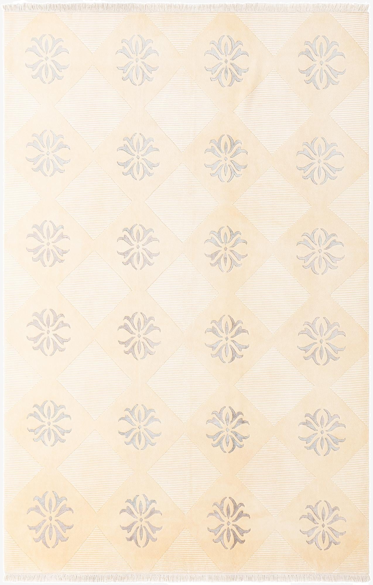 6' 7 x 9' 10  Hand Knotted Darya Wool Rug