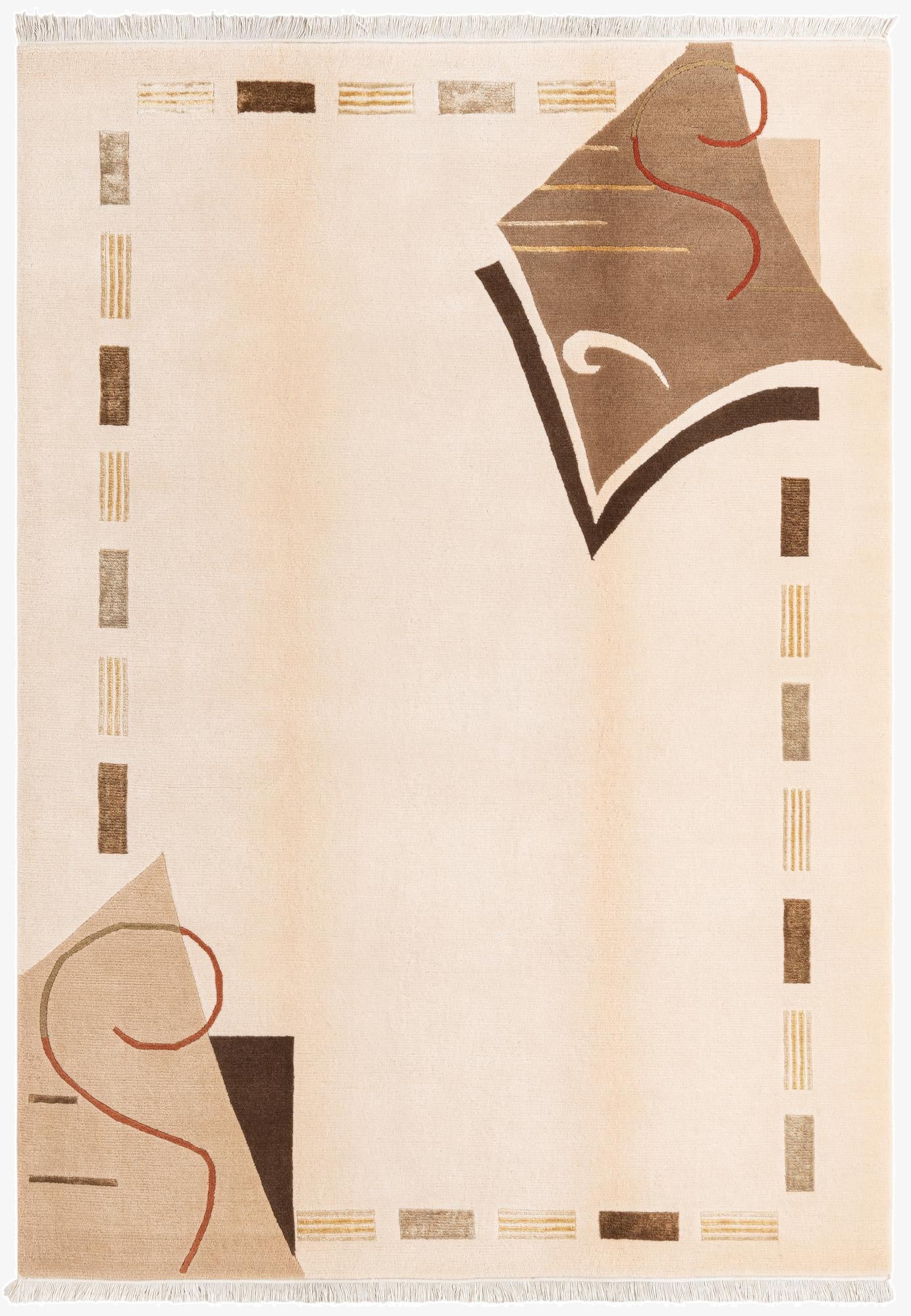 5' 7 x 7' 9  Hand Knotted Darya Wool Rug