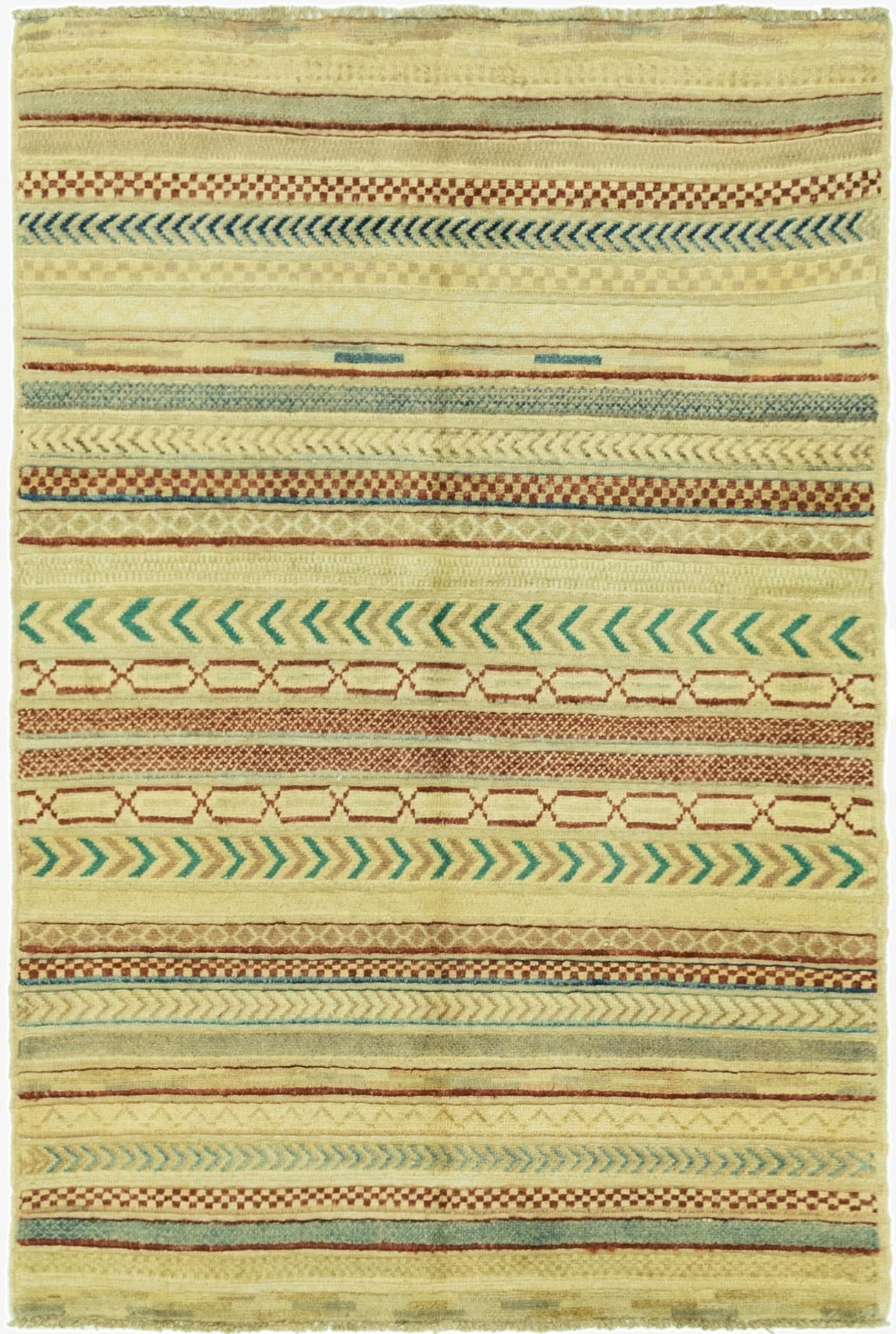 3' 4 x 5' 1  Hand Knotted Darya Rug