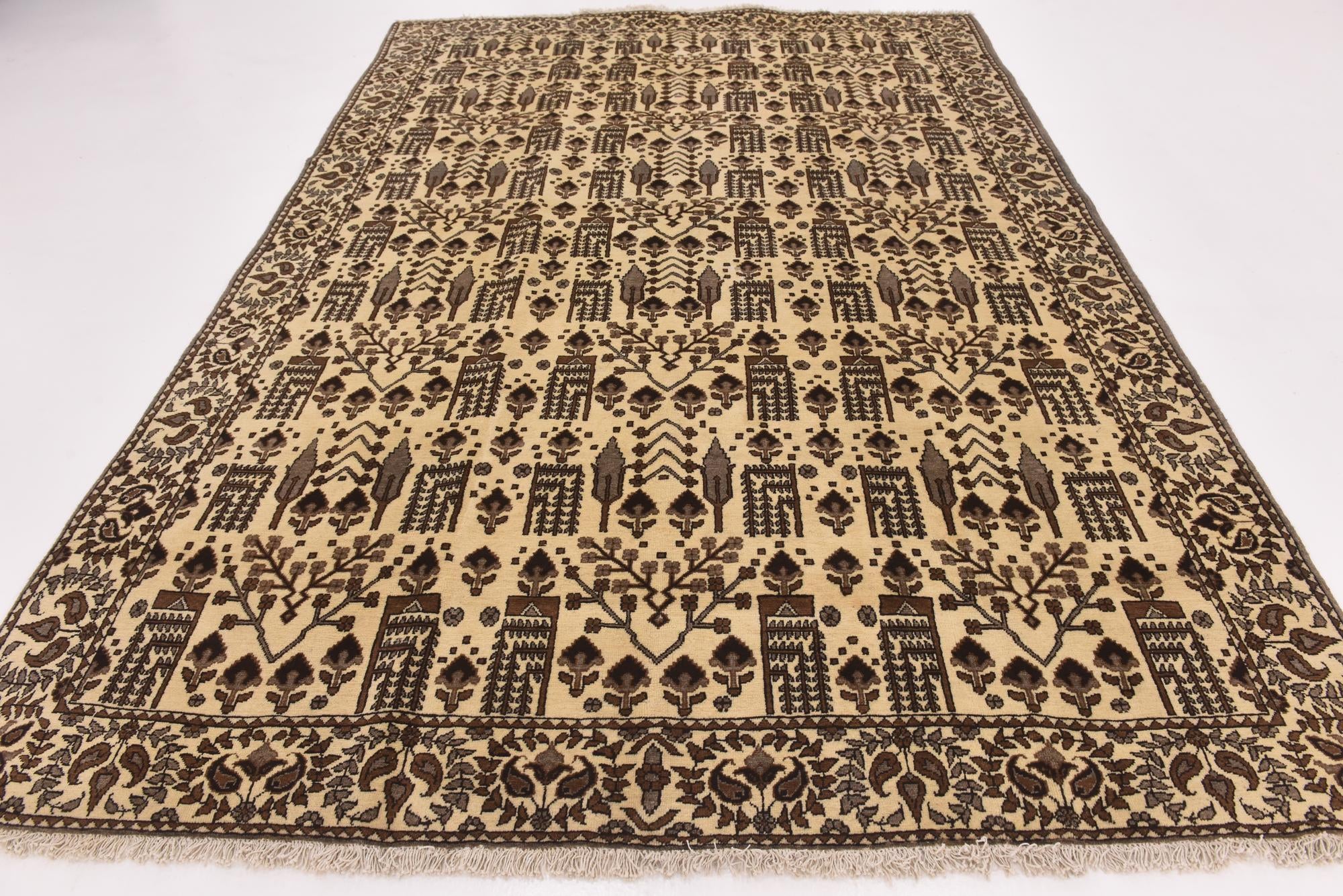 7' 9 x 11' 3 Hand Knotted Ferdos Persian Wool Rug