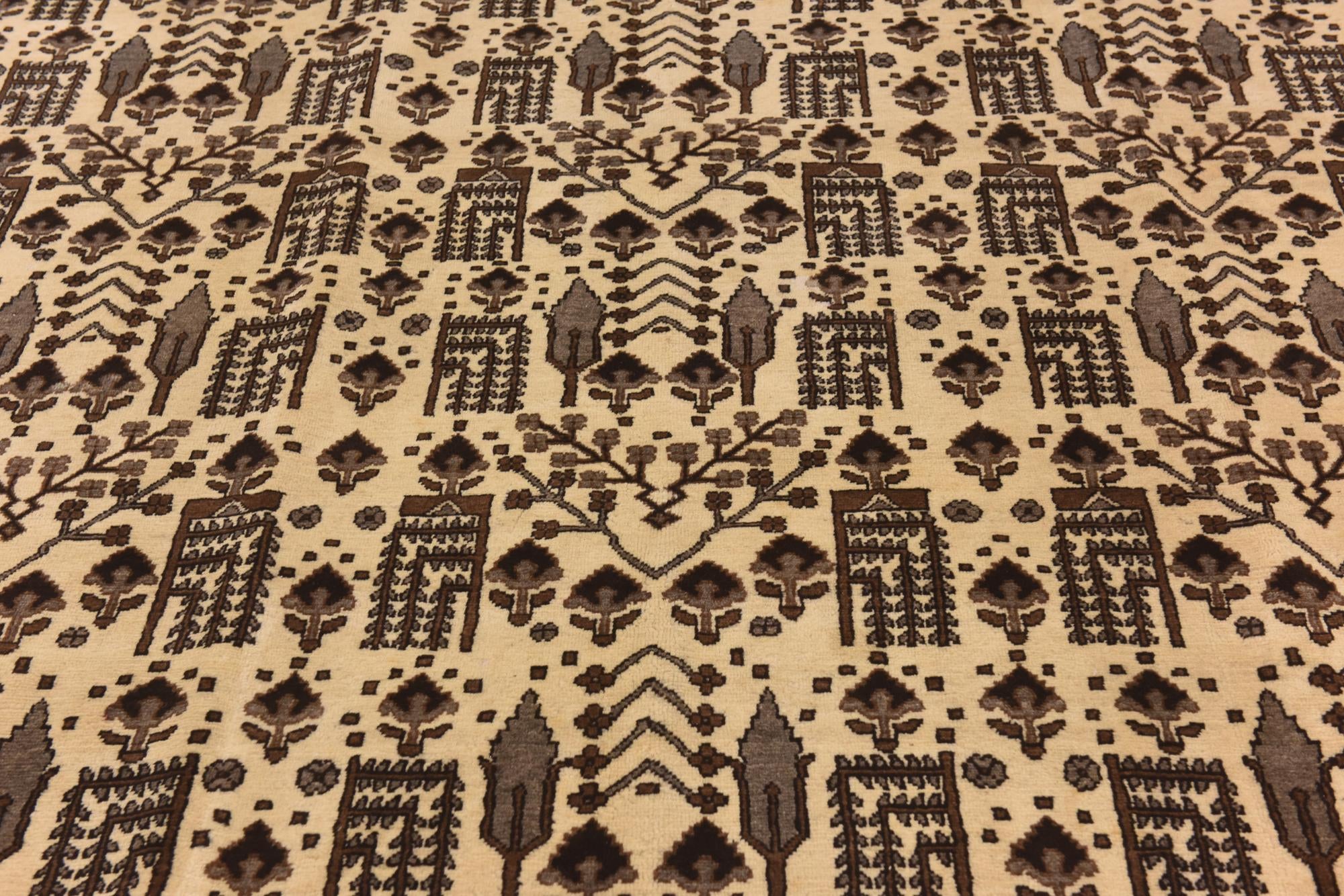 7' 9 x 11' 3 Hand Knotted Ferdos Persian Wool Rug