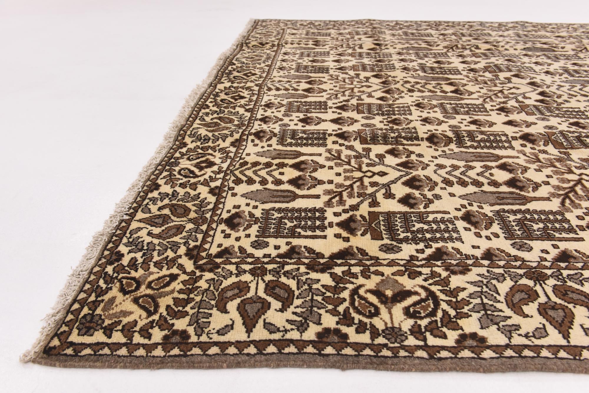 7' 9 x 11' 3 Hand Knotted Ferdos Persian Wool Rug
