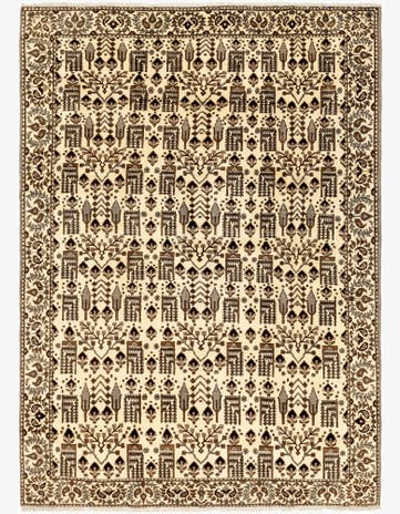 7' 9 x 11' 3 Hand Knotted Ferdos Persian Wool Rug