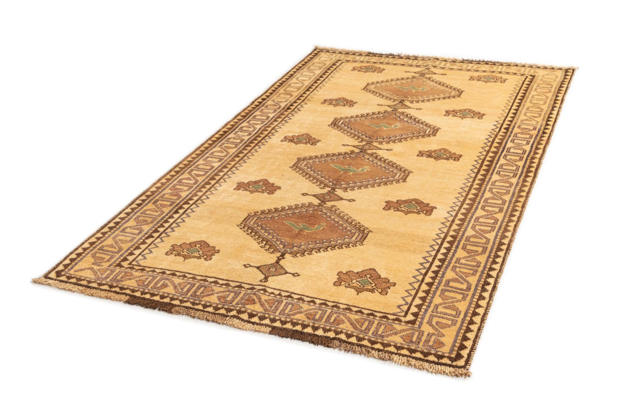 4' 6 x 7' 8 Gabbeh Wool Rug