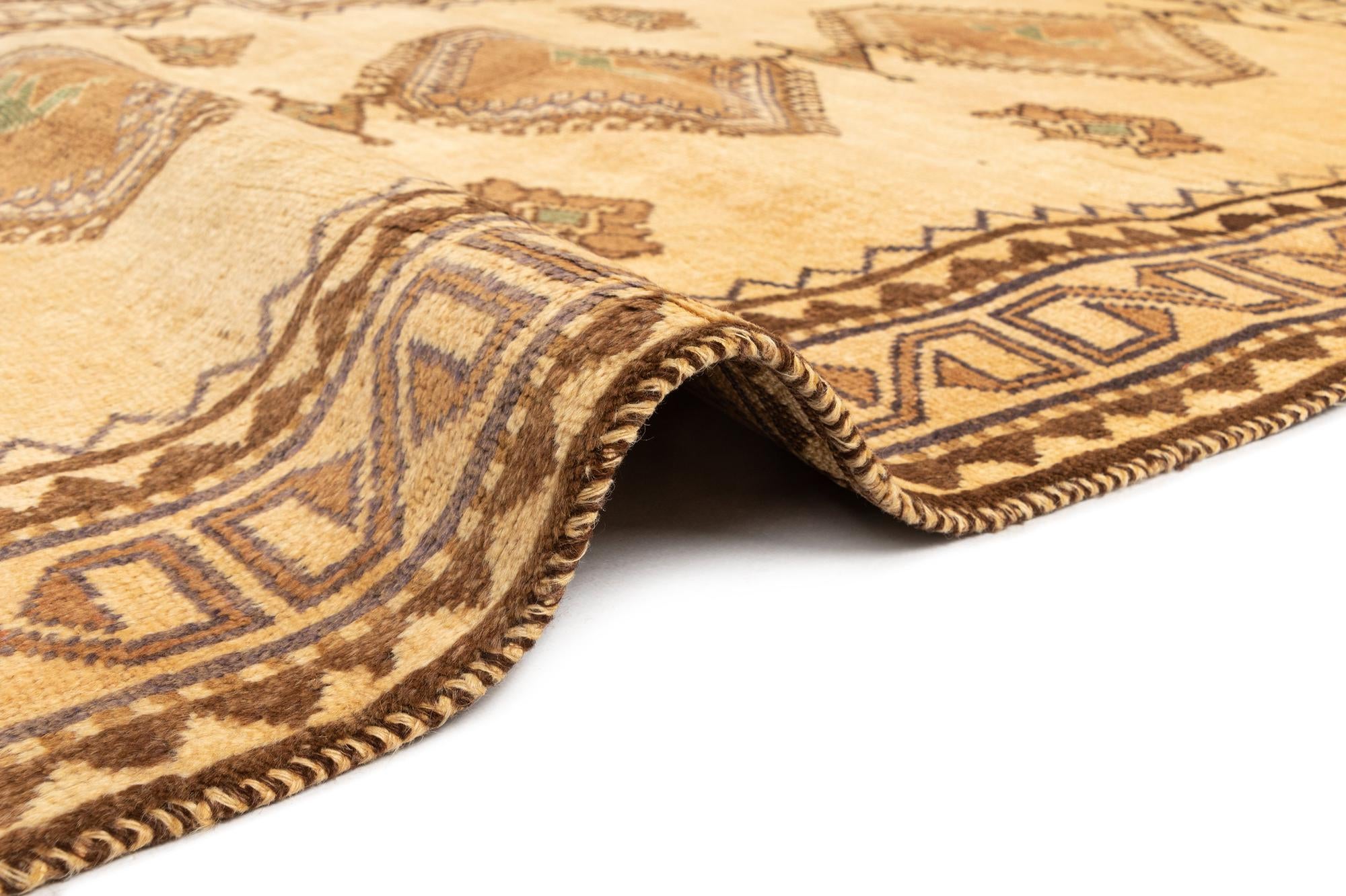 4' 6 x 7' 8 Gabbeh Wool Rug