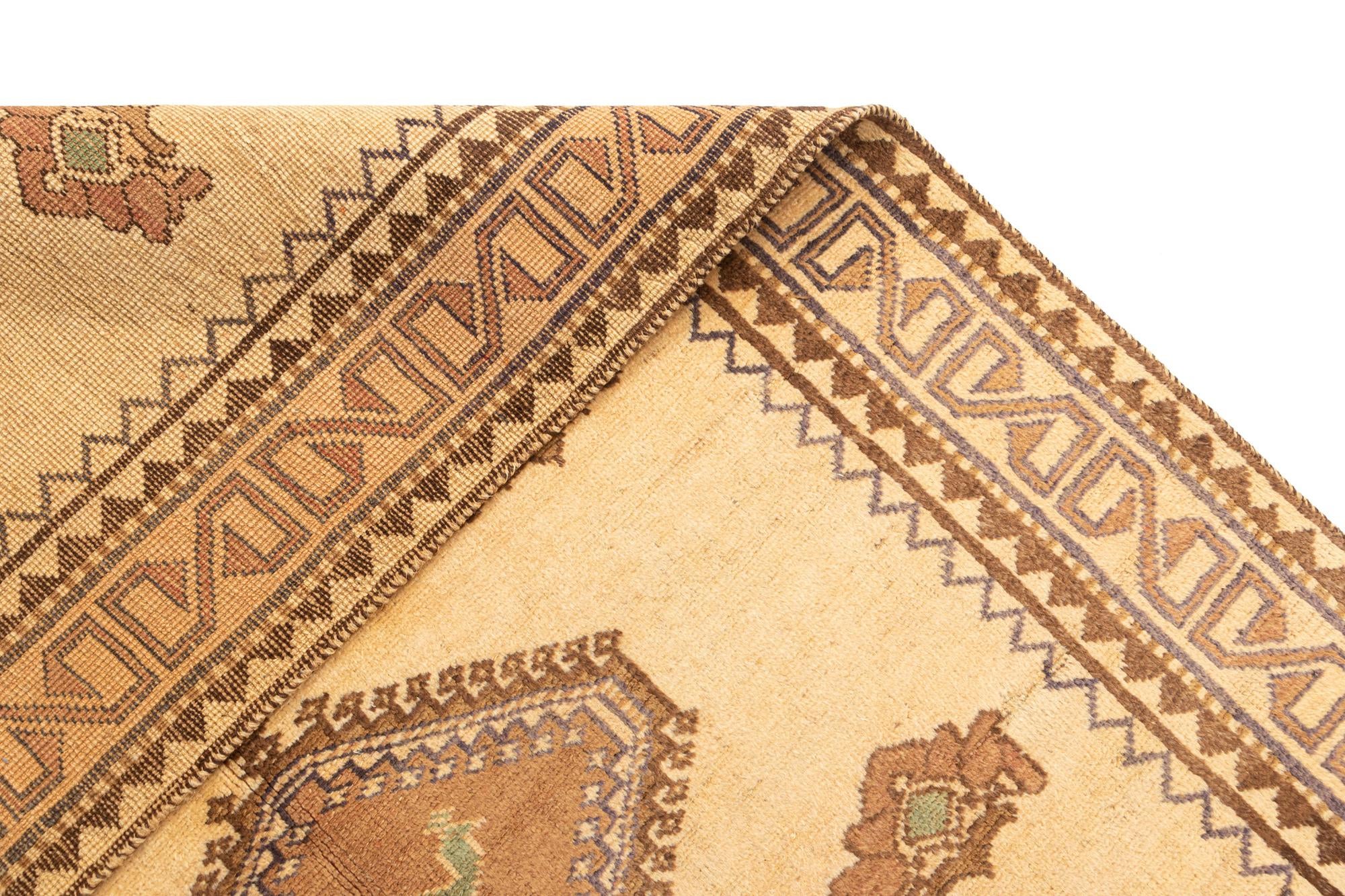 4' 6 x 7' 8 Gabbeh Wool Rug