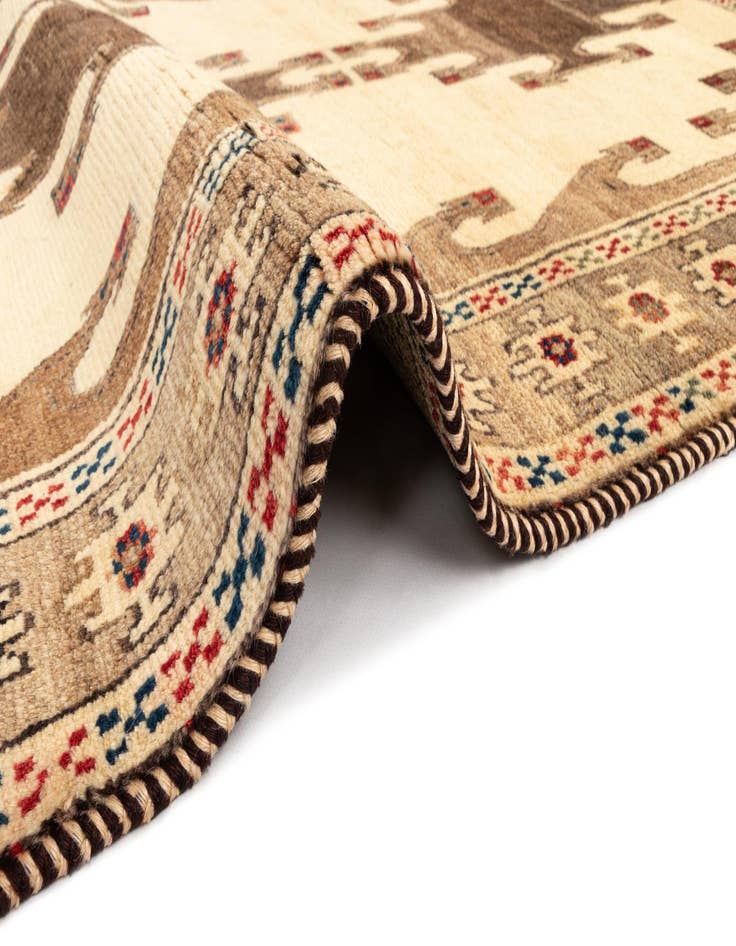 Detail image of 4' 1 x 6' 11 Gabbeh Wool Rug