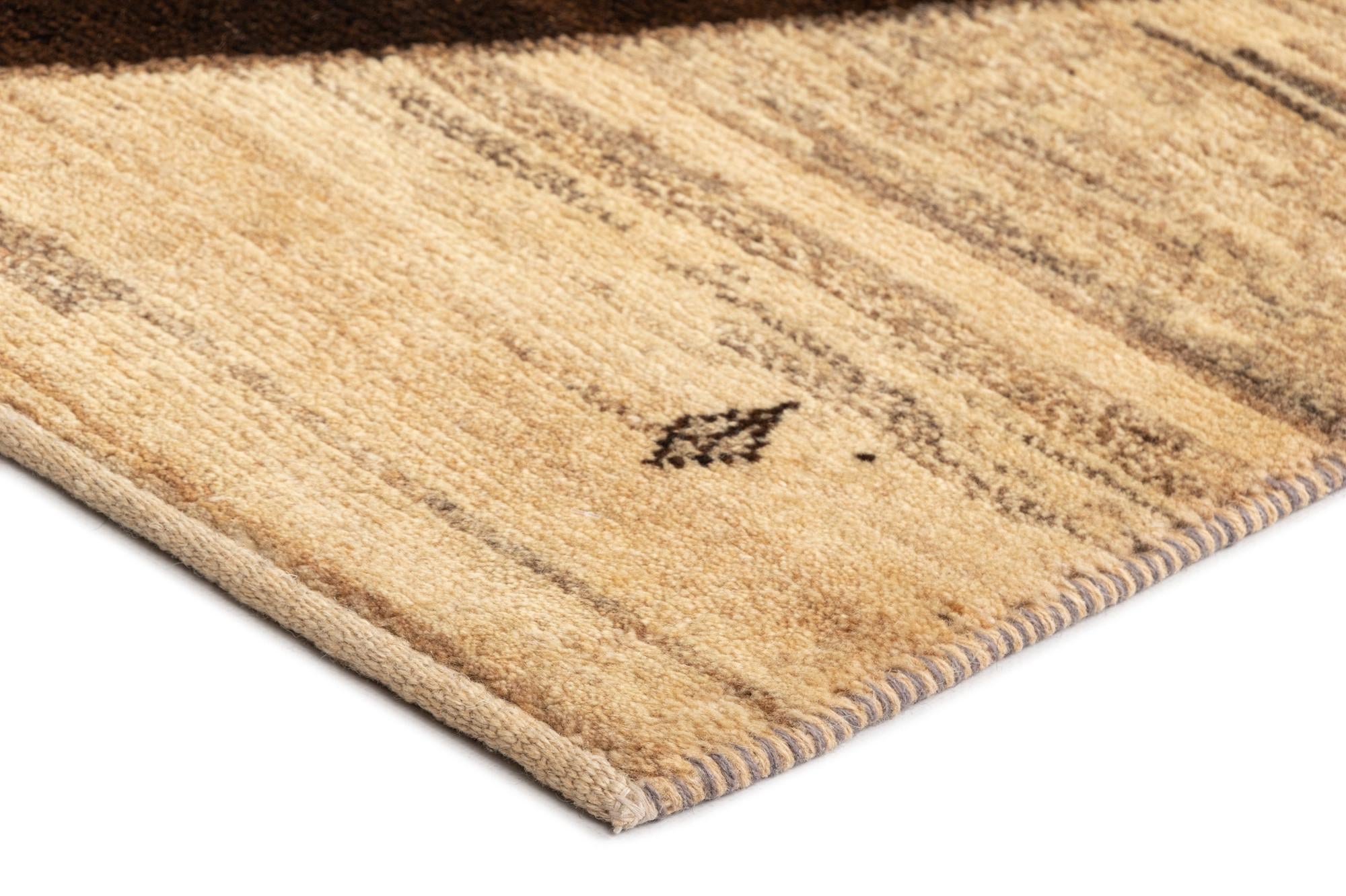 3' 10 x 6' 8 Gabbeh Wool Rug