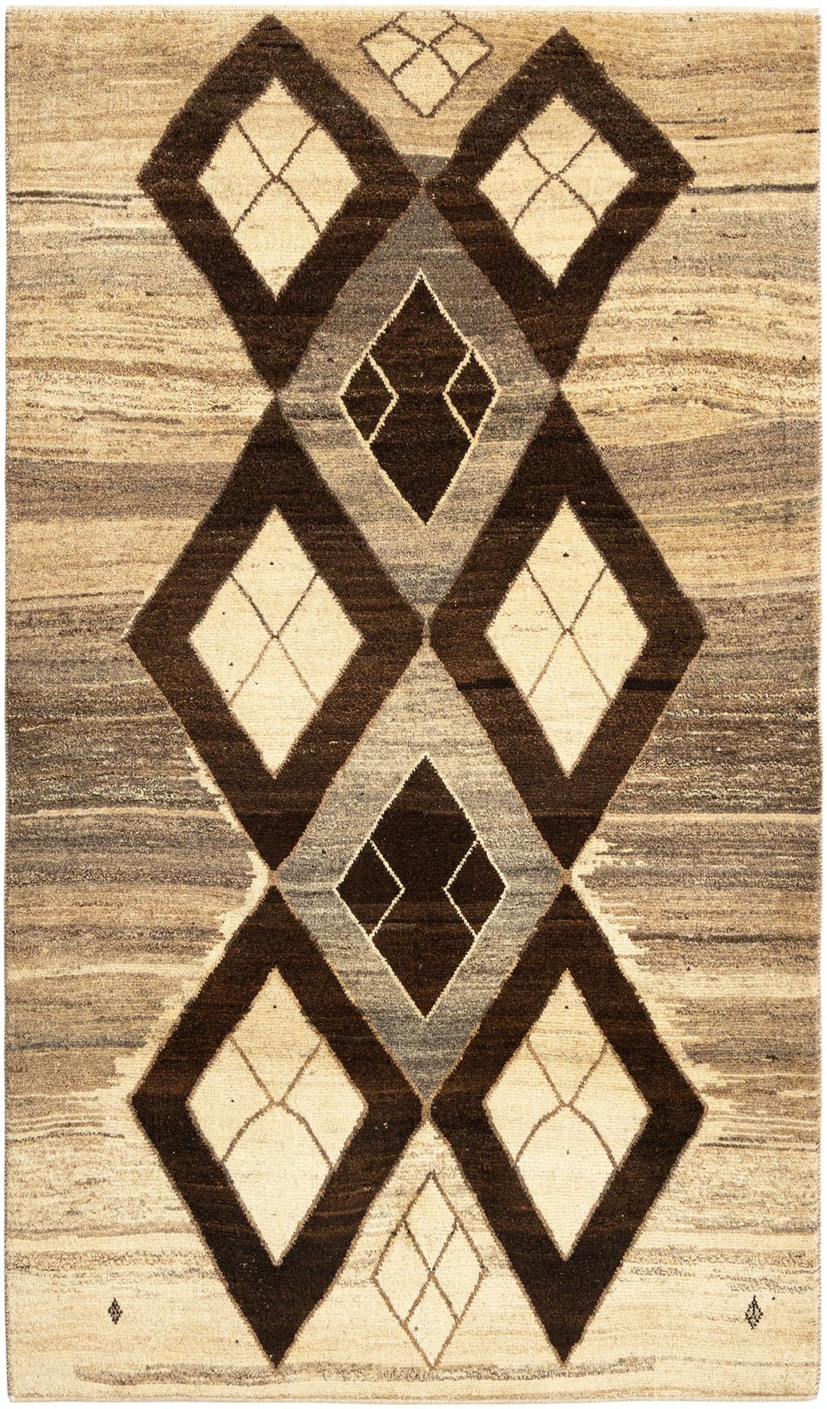 3' 10 x 6' 8 Gabbeh Wool Rug