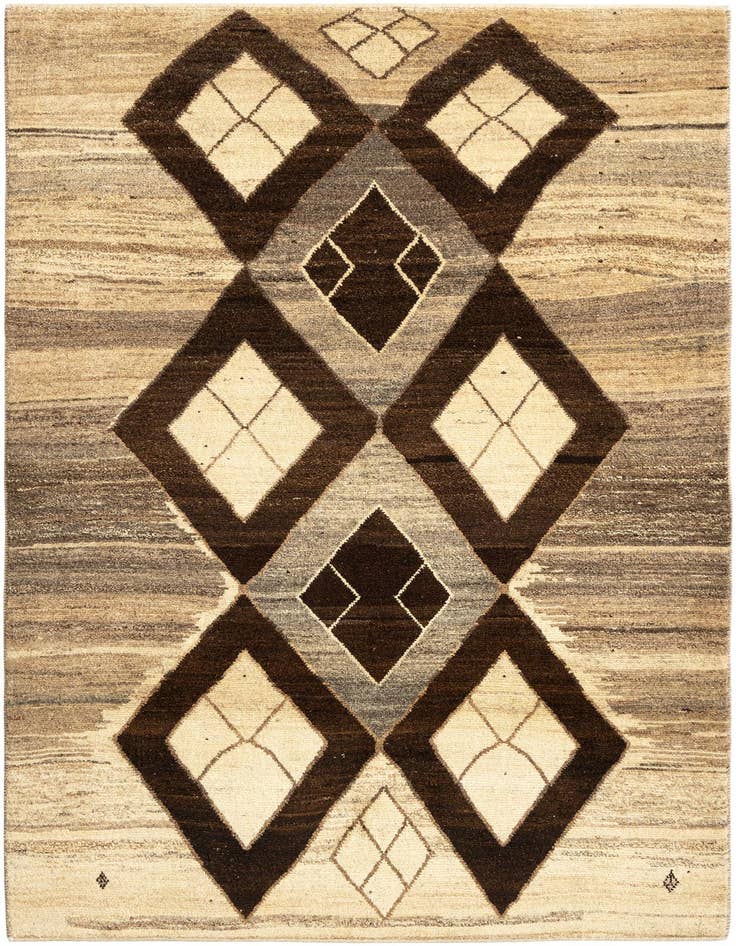 Detail image of 3' 10 x 6' 8 Gabbeh Wool Rug