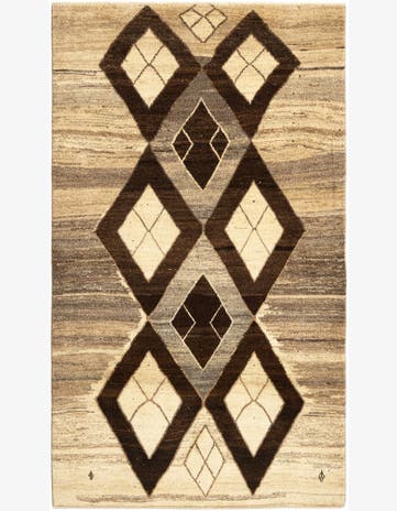 3' 10 x 6' 8 Gabbeh Wool Rug
