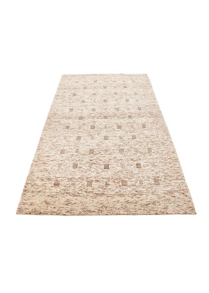 4' 8 x 6' 10 Hand Knotted Gabbeh Wool Rug