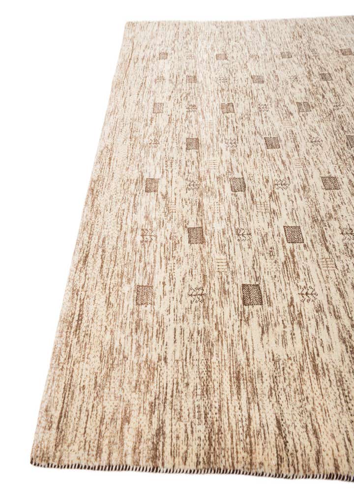 4' 8 x 6' 10 Hand Knotted Gabbeh Wool Rug