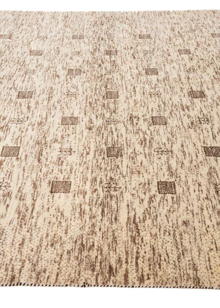 4' 8 x 6' 10 Hand Knotted Gabbeh Wool Rug