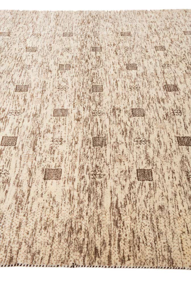 4' 8 x 6' 10 Hand Knotted Gabbeh Wool Rug