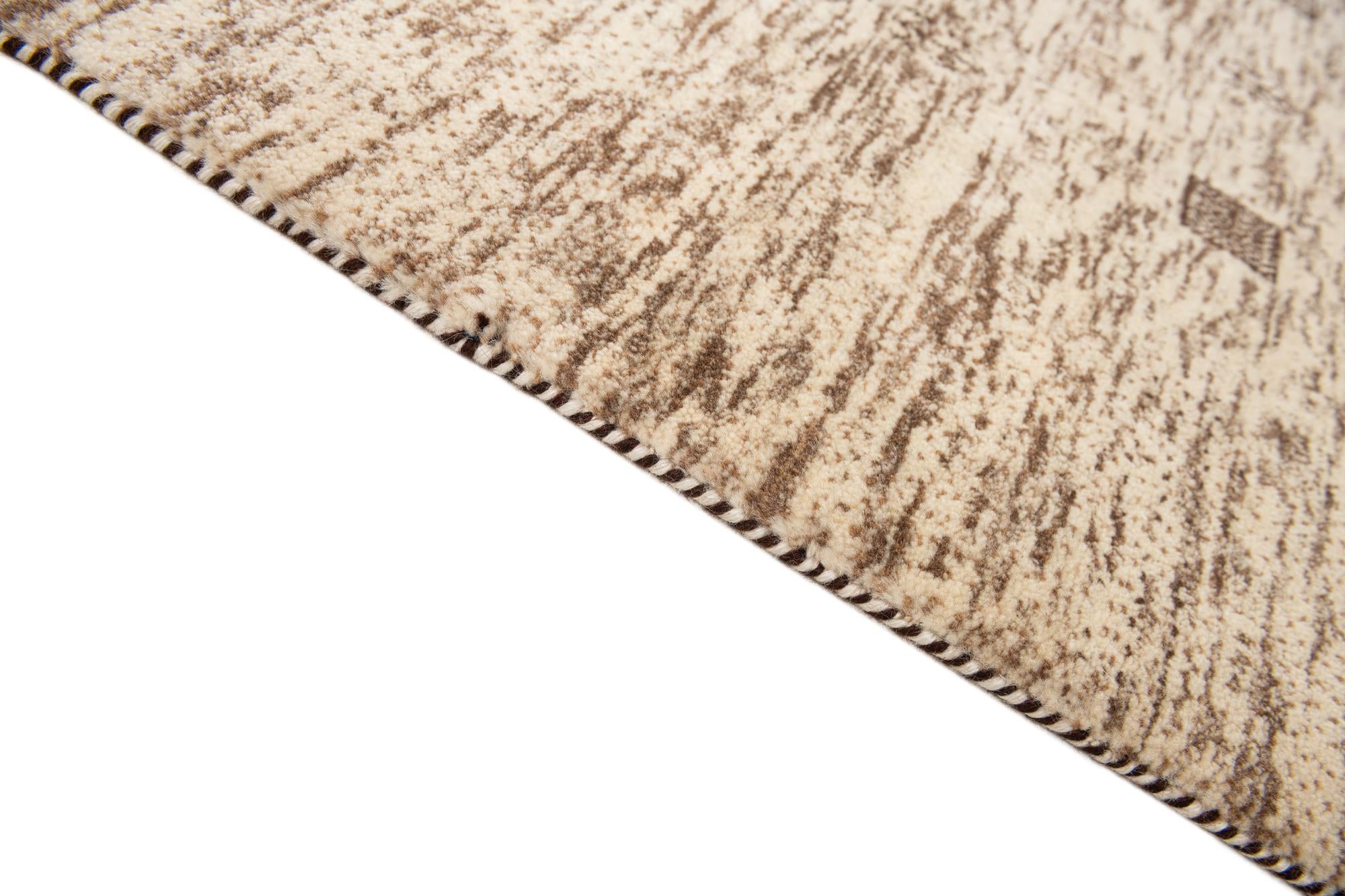 4' 8 x 6' 10 Hand Knotted Gabbeh Wool Rug