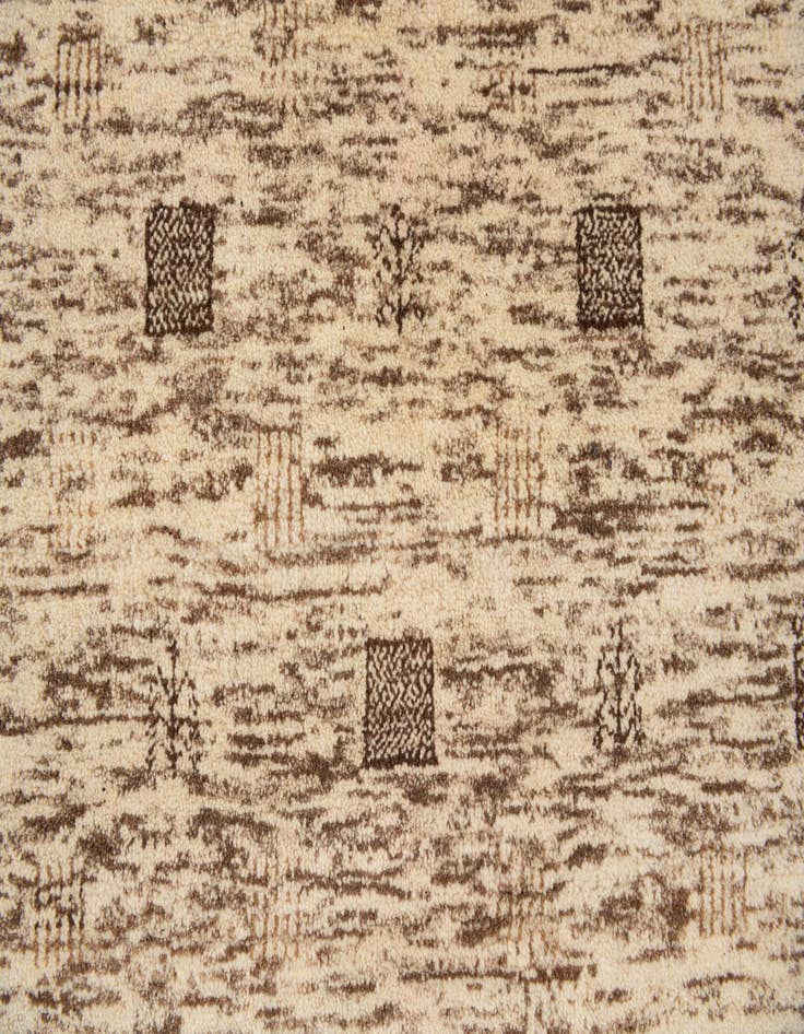 Detail image of 4' 8 x 6' 10 Hand Knotted Gabbeh Wool Rug