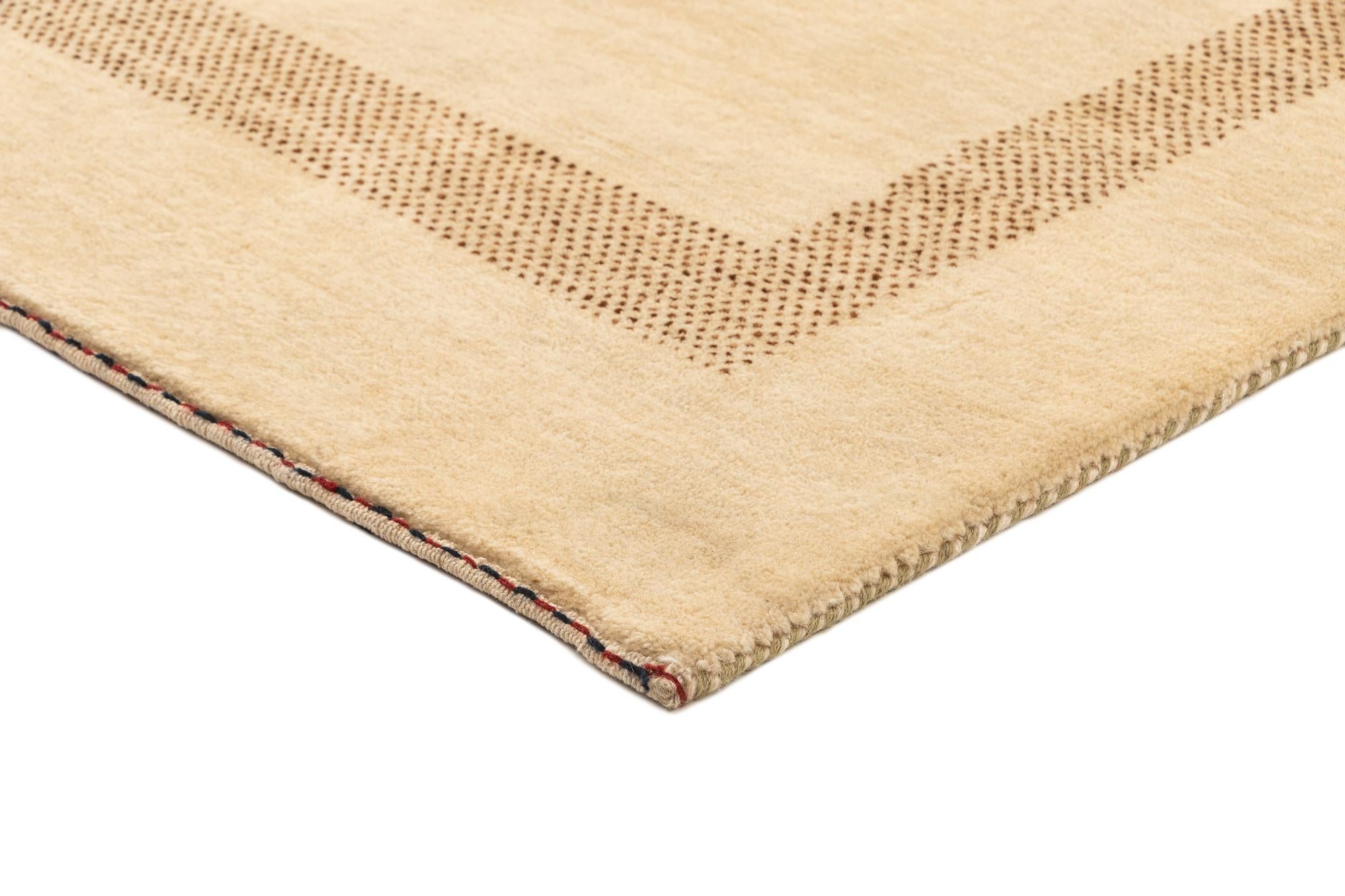 5' x 6' 8 Hand Knotted Gabbeh Wool Rug