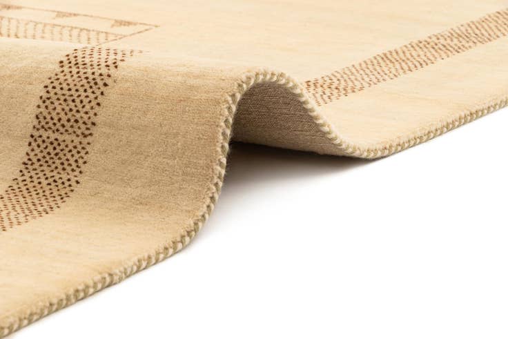 Detail image of 5' x 6' 8 Hand Knotted Gabbeh Wool Rug