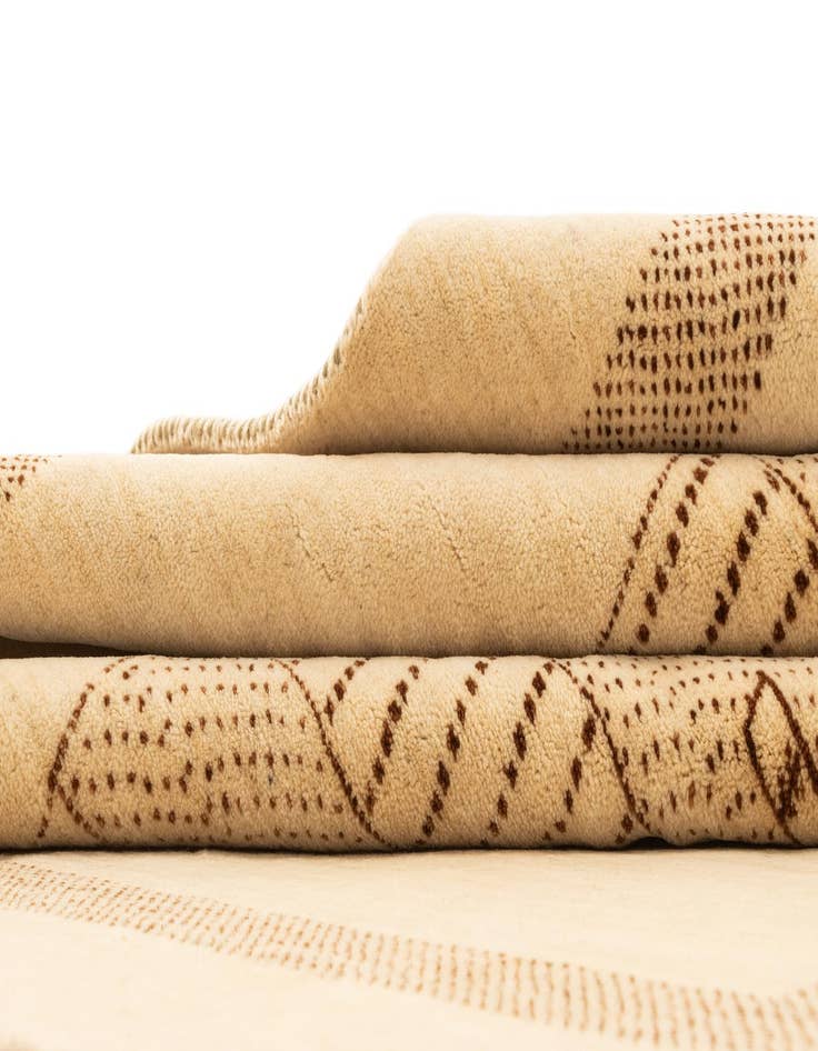 Detail image of 5' x 6' 8  Hand Knotted Gabbeh Wool Rug