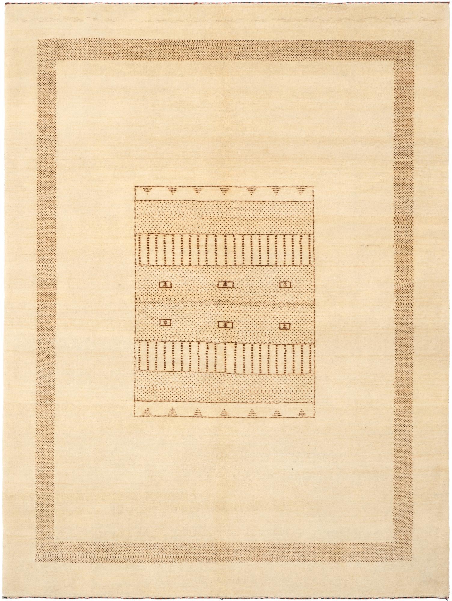 5' x 6' 8 Hand Knotted Gabbeh Wool Rug