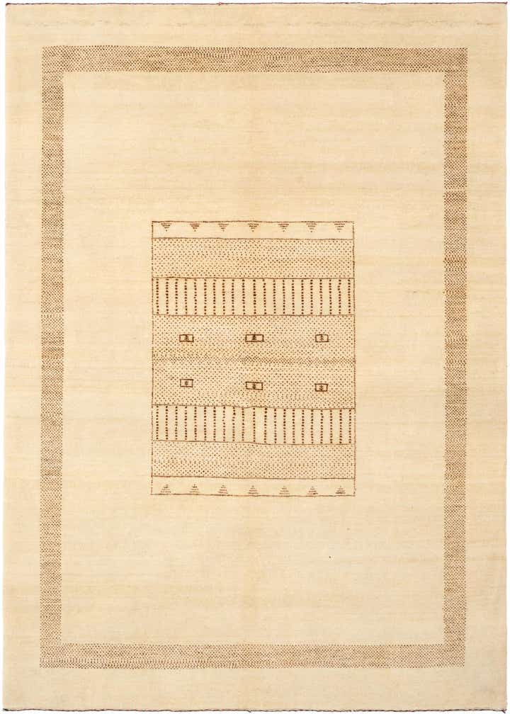 5' x 6' 8 Hand Knotted Gabbeh Wool Rug