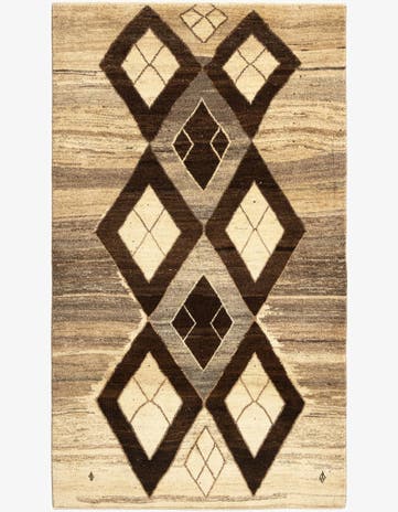 3' 10 x 6' 8 Gabbeh Wool Rug