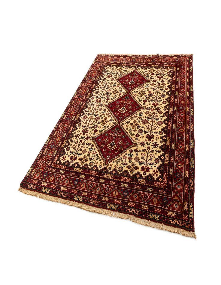 Detail image of 8' 4 x 10'  Hand Knotted Ghashghaei Persian Wool Rug