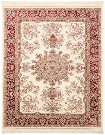 4' 9 x 7' 3 Ghom Design Rug