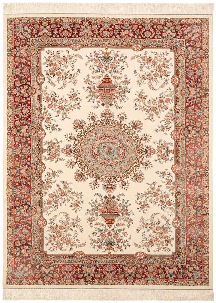 4' 9 x 7' 2 Ghom Design Rug