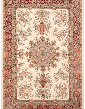 4' 9 x 7' 2 Ghom Design Rug