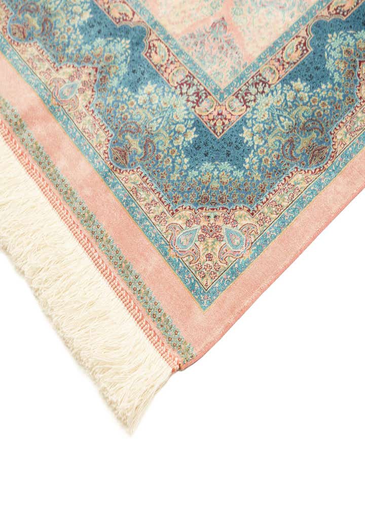 4' 4 x 6' 5 Ghom Design Rug