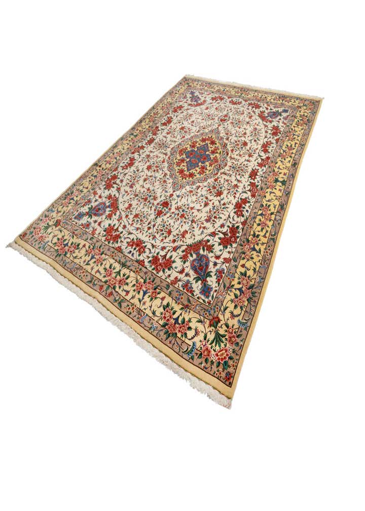 9' 10 x 13' 5 Ghom Wool Rug