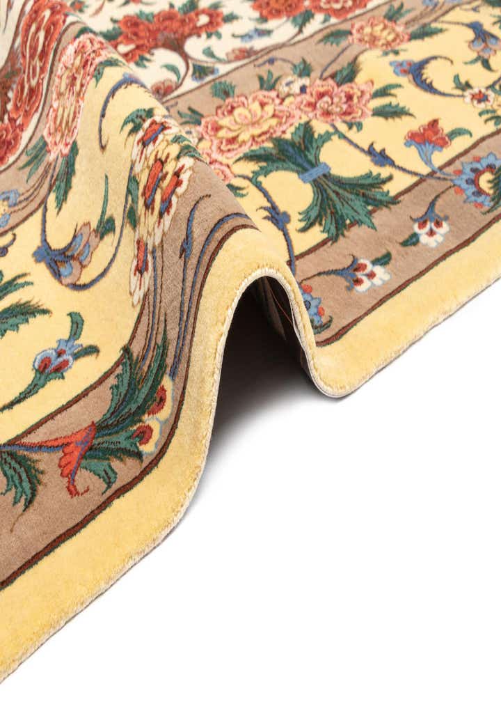 9' 10 x 13' 5 Ghom Wool Rug