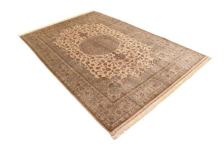 6' 6 x 9' 10 Ghom Silk Rug