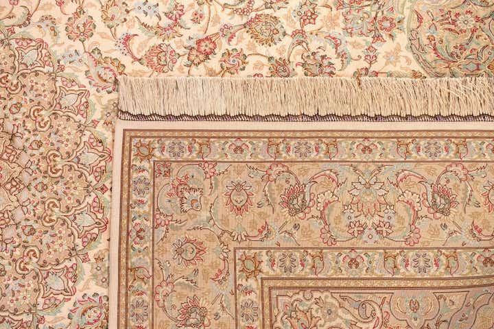 6' 6 x 9' 10 Ghom Silk Rug