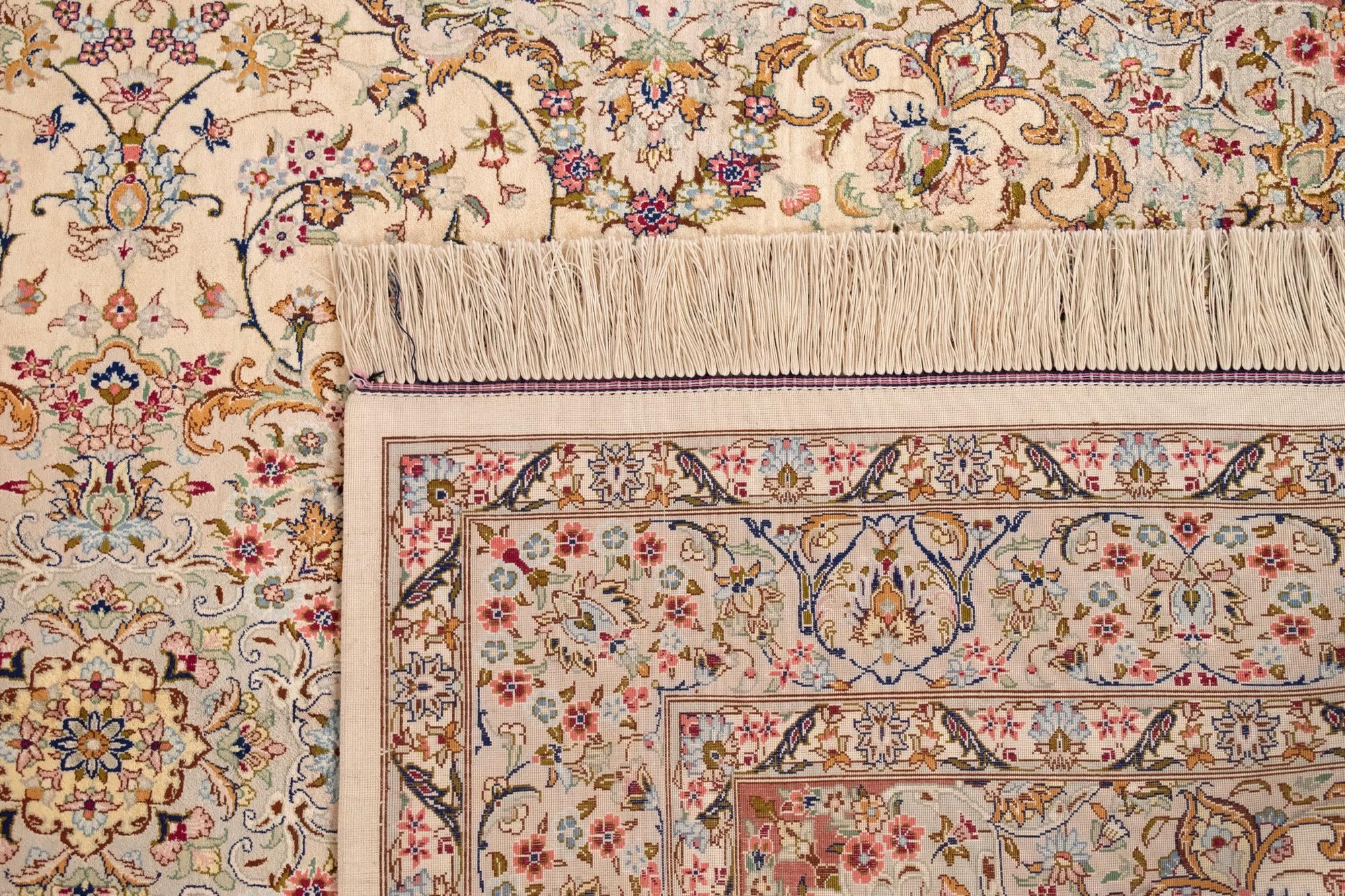 4' 3 x 6' 7 Ghom Silk Rug