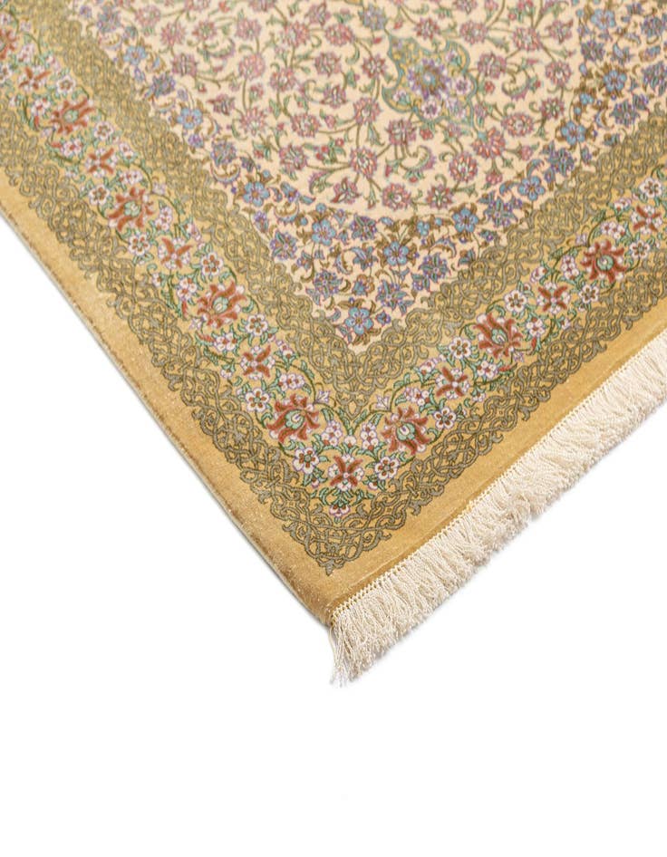 Detail image of 2' 8 x 4' 2 Ghom Silk Rug