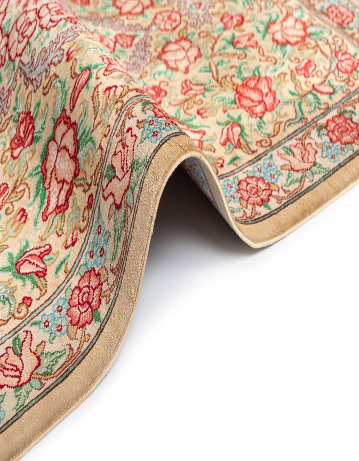 Detail image of 1' 11 x 2' 7 Ghom Silk Rug