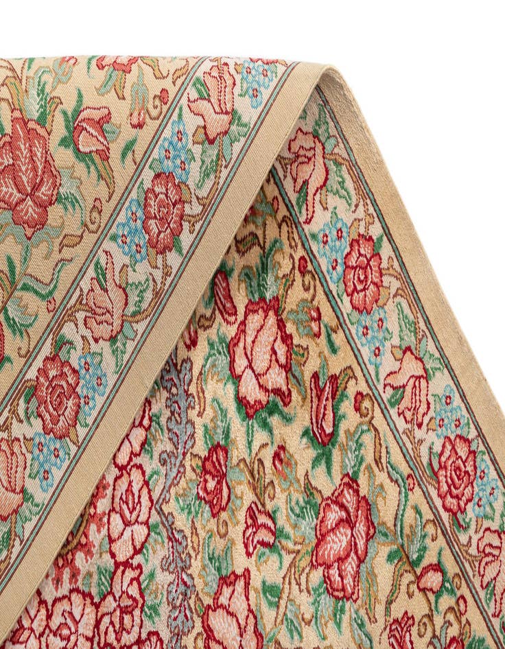 Detail image of 1' 11 x 2' 7 Ghom Silk Rug