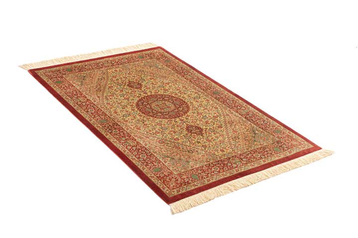 2' 7 x 4' Ghom Silk Rug