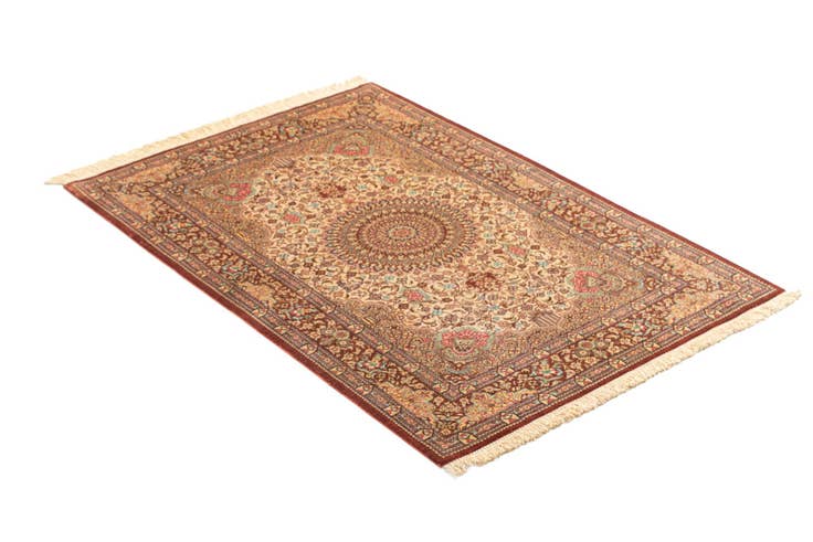 Detail image of 2' 7 x 4' 1 Ghom Silk Rug