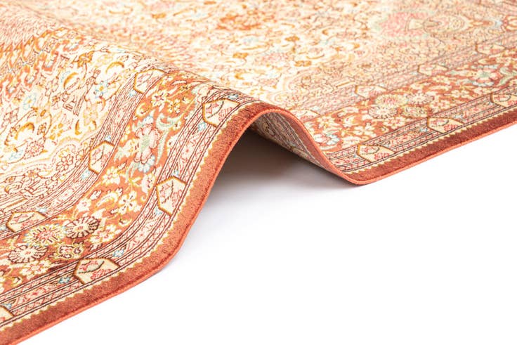 Detail image of 2' 7 x 4' 1 Ghom Silk Rug