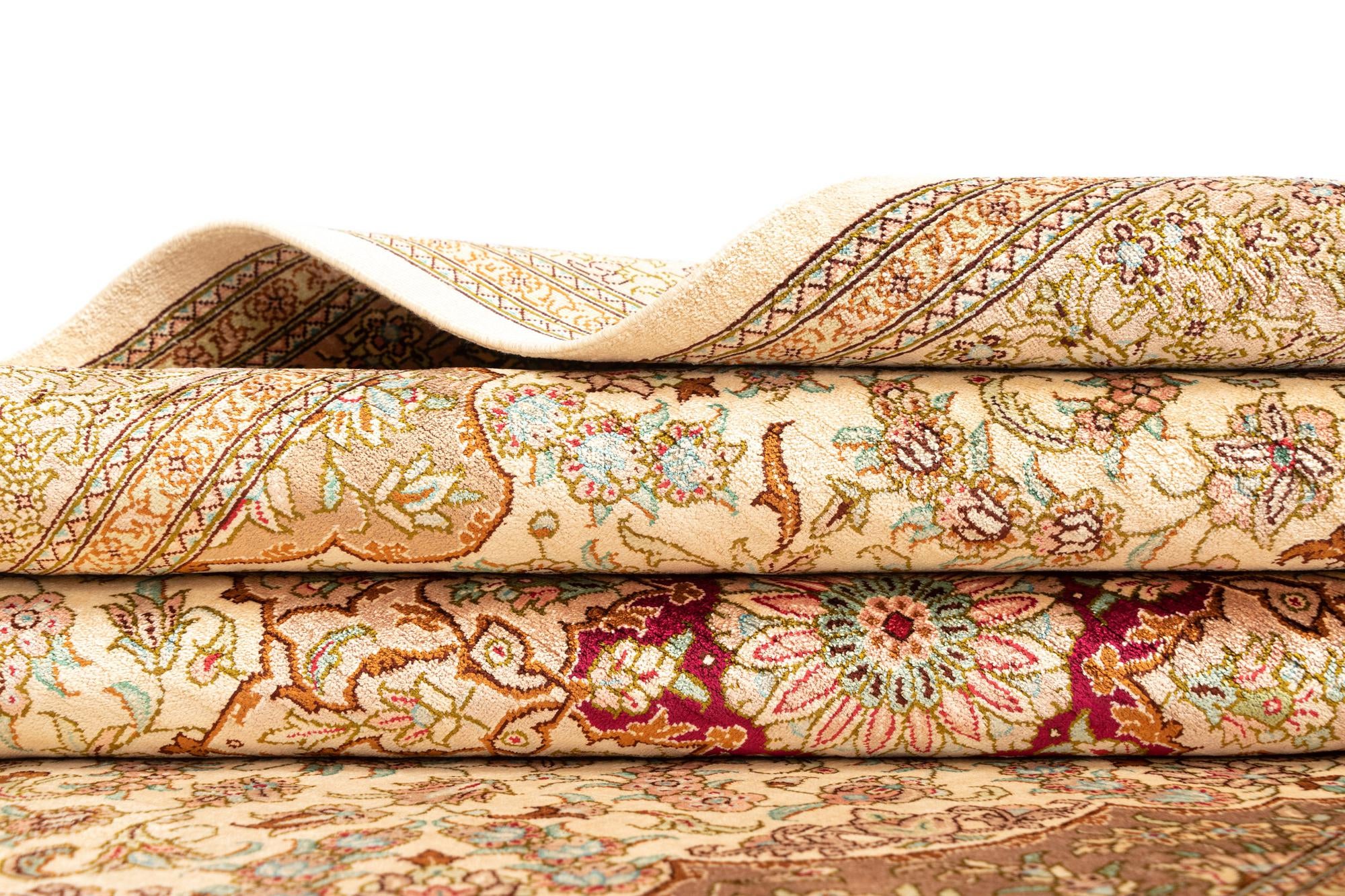 3' 3 x 5' Ghom Silk Rug